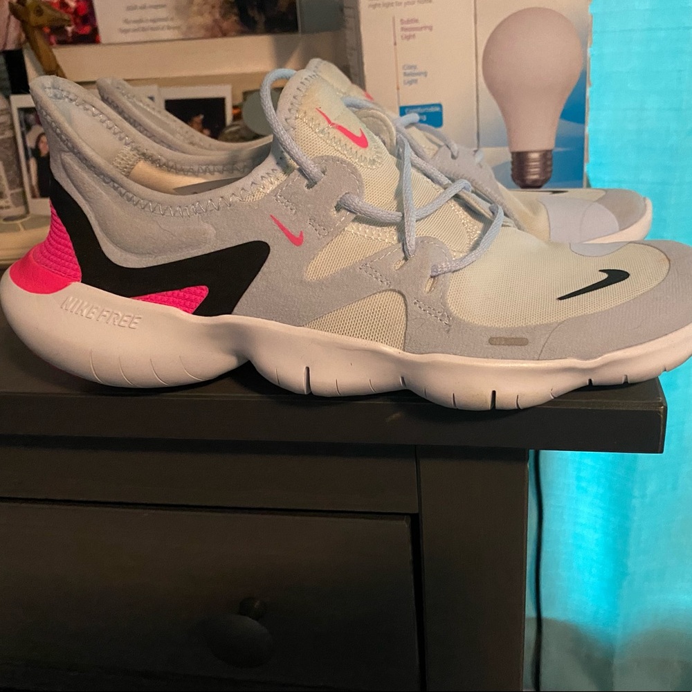Nike Free RN Running Shoes Sneakers White/Pink